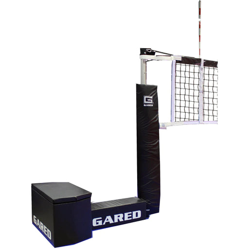 Gared Sports Gocourt Jr One-Court Portable Volleyball Net System 8535Pkg Black Systems