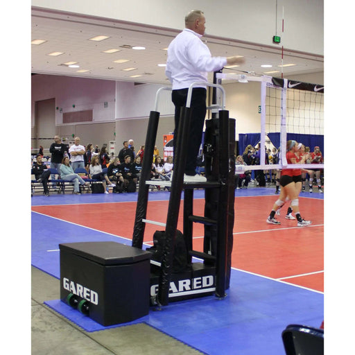 Gared Sports Gocourt Jr One-Court Portable Volleyball Net System W/ Wheels 8536Pkg Black Equipment