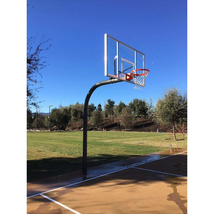 Gared Sports Heavy Duty 5-9/16 O.d. Gooseneck Basketball Package - Pk6040 Goal