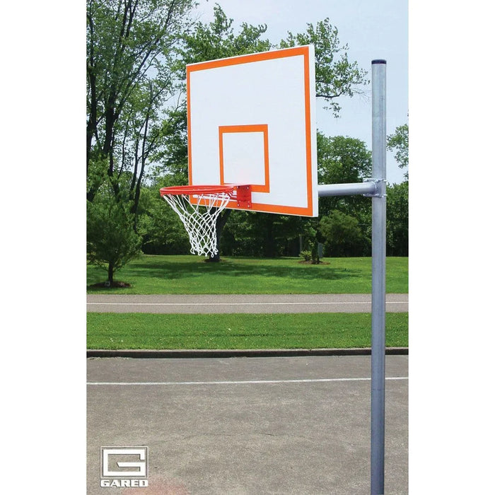 Gared Sports Standard Duty 4-1/2 O.d. Adjustable Straight Post Basketball Package - Pk4551 Goal