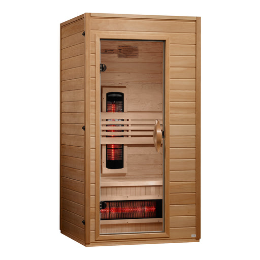 Dynamic Martin 1-2 person full spectrum sauna left side view