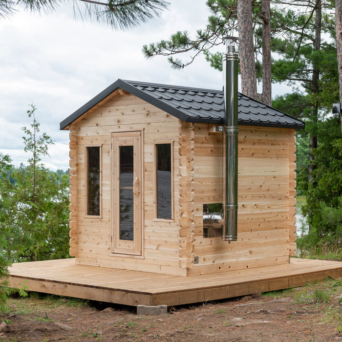 Dundalk Georgian cabin sauna exterior