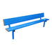 Gill Porter Stationary Aluminum Bench With Back - 73082C01 16 / Raw Benches & Bleachers