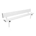 Gill Porter Stationary Aluminum Bench with Back