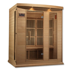 Golden Designs Maxxus Low EMF FAR Infrared Carbon Canadian Hemlock  Sauna MX-K306-01