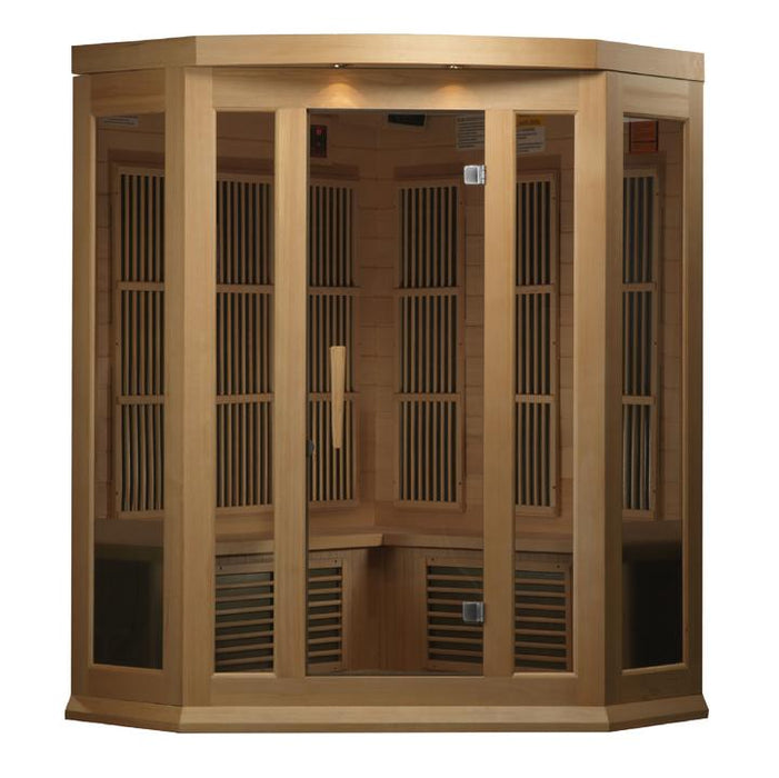 Golden Designs Maxxus Low EMF FAR Infrared Sauna Canadian Hemlock - MX-K356-01