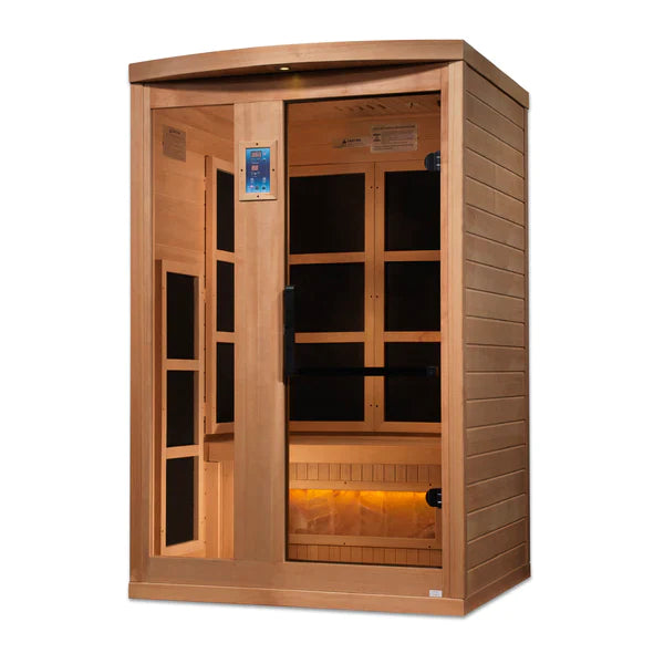 Golden Designs 2-Person Hotel Edition Full Spectrum Pure Tech Near Zero Emf Far Infrared Sauna With