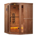 Golden Designs 3-Person Reserve Edition Corner Infrared Sauna With Himalayan Salt Bar - Gdi-8035-02