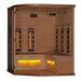 Golden Designs 3-Person Reserve Edition Corner Infrared Sauna With Himalayan Salt Bar - Gdi-8035-02