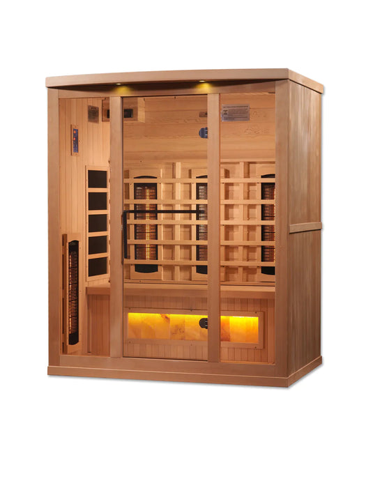 Golden Designs 3-Person Reserve Edition Full Spectrum Pure Tech Near Zero Emf Far Infrared Sauna