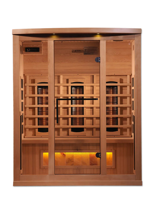 Golden Designs 3-Person Reserve Edition Full Spectrum Pure Tech Near Zero Emf Far Infrared Sauna