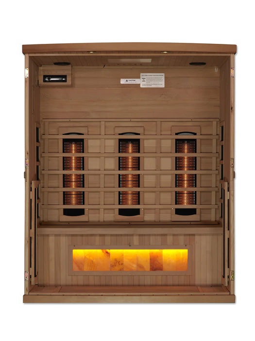 Golden Designs 3-Person Reserve Edition Full Spectrum Pure Tech Near Zero Emf Far Infrared Sauna