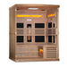 Golden Designs 3-Person Full Spectrum Puretech Near Zero Emf Far Infrared Sauna With Himalayan Salt