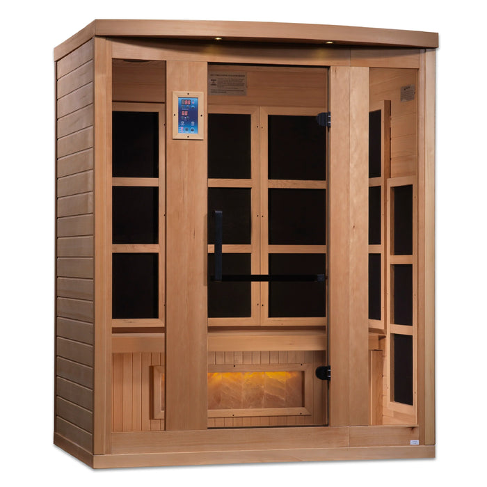 Golden Designs 3-Person Hotel Edition Full Spectrum Pure Tech Near Zero Emf Far Infrared Sauna With