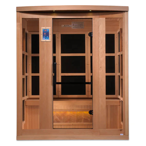 Golden Designs 3-Person Hotel Edition Full Spectrum Pure Tech Near Zero Emf Far Infrared Sauna With