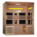 Golden Designs 6-Person Full Spectrum Puretech Near Zero Emf Far Infrared Sauna With Himalayan Salt