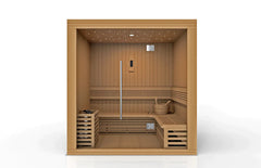Golden Designs Copenhagen Edition 3 Person Traditional Steam Sauna, Canadian Red Cedar - GDI-7389-02