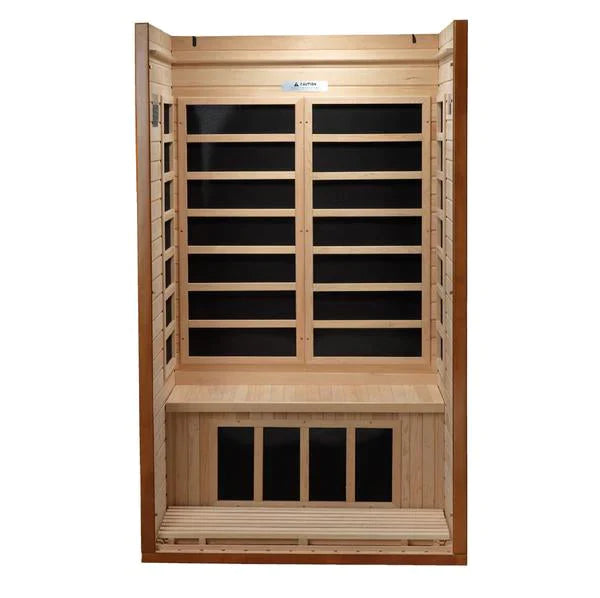 Golden Designs Dynamic Barcelona Elite 1-2-Person Ultra Low Emf (Under 3Mg) Far Infrared Sauna -