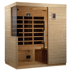 Golden Designs Dynamic Bilbao 3-person Ultra Low EMF (Under 3MG) FAR Infrared Sauna - DYN-5830-01
