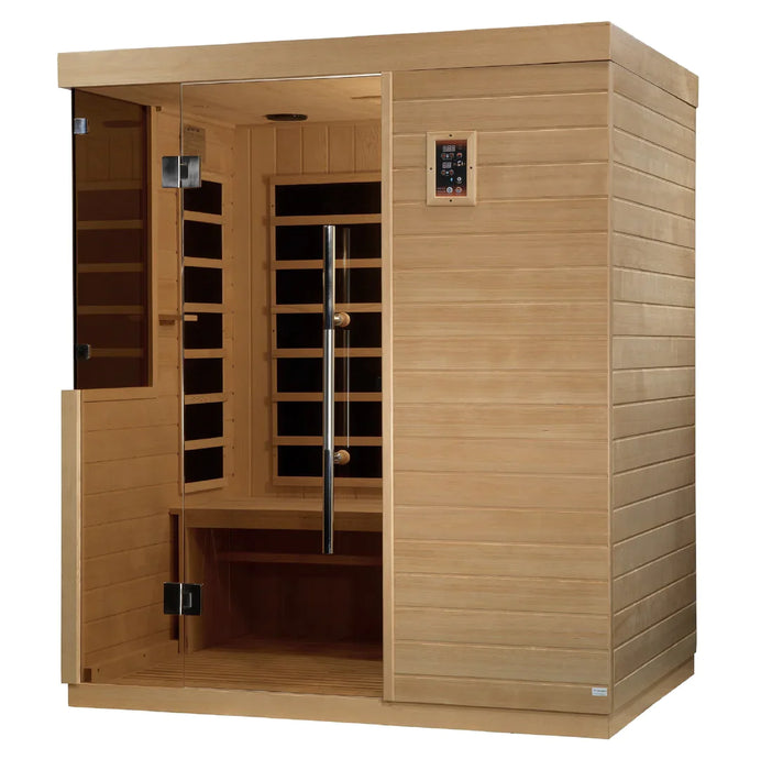 Golden Designs Dynamic Bilbao 3-Person Ultra Low Emf (Under 3Mg) Far Infrared Sauna - Dyn-5830-01