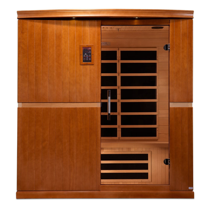 Golden Designs Dynamic Low EMF Far Infrared Sauna Grande Madrid Edition - DYN-6410-01 - PrimeFair