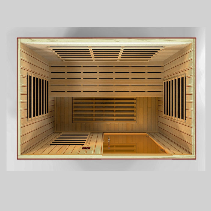 Golden Designs Dynamic Low EMF Far Infrared Sauna Grande Madrid Edition - DYN-6410-01 - PrimeFair