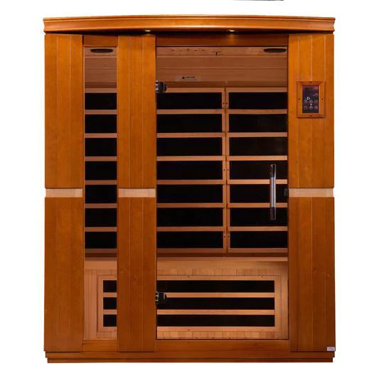 Golden Designs Dynamic Lugano 3-Person Low Emf Far Infrared Sauna - Dyn-6336-02 Saunas