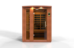 Golden Designs Dynamic Lugano 3-person Ultra Low EMF (Under 3MG) FAR Infrared Sauna - DYN-6336-02 Elite