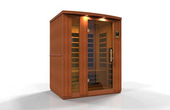 Golden Designs Dynamic Lugano 3-person Ultra Low EMF (Under 3MG) FAR Infrared Sauna - DYN-6336-02 Elite