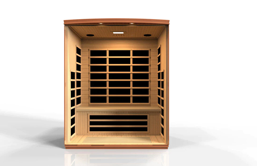 Golden Designs Dynamic Lugano 3-Person Ultra Low Emf (Under 3Mg) Far Infrared Sauna - Dyn-6336-02