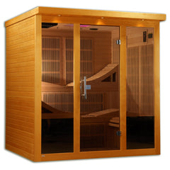 Golden Designs Dynamic Monaco 6-person Ultra Low EMF (Under 3MG) FAR Infrared Sauna - DYN-6996-01