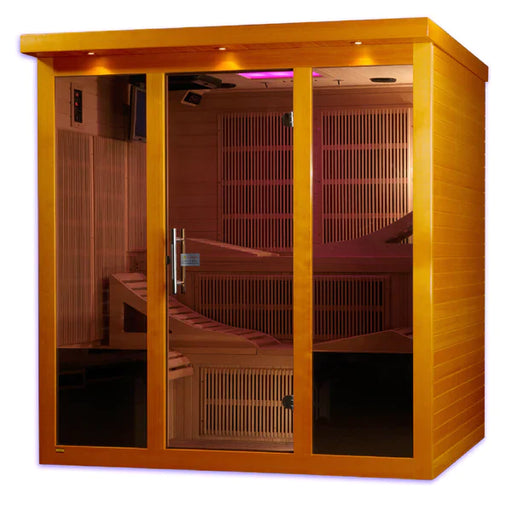 Golden Designs Dynamic Monaco 6-Person Ultra Low Emf (Under 3Mg) Far Infrared Sauna - Dyn-6996-01