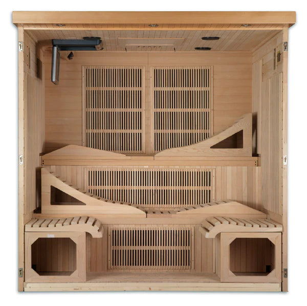 Golden Designs Dynamic Monaco 6-Person Ultra Low Emf (Under 3Mg) Far Infrared Sauna - Dyn-6996-01