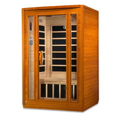 Golden Designs Dynamic San Marino Elite 2-person Ultra Low EMF (Under 3MG) FAR Infrared Sauna - DYN-6206-01 Elite