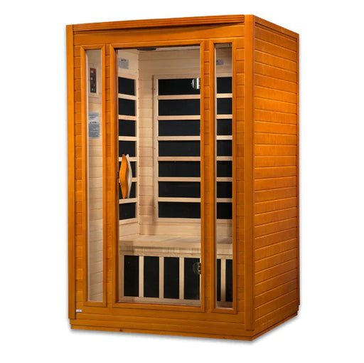 Golden Designs Dynamic San Marino Elite 2-Person Ultra Low Emf (Under 3Mg) Far Infrared Sauna -