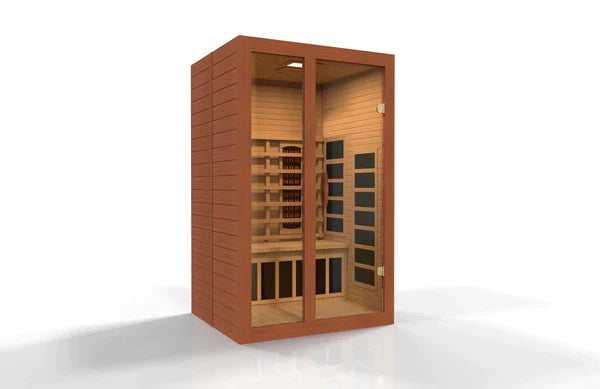 Golden Designs Dynamic Santiago 2-Person Full Spectrum Near Zero Emf (Under 2Mg) Far Infrared Sauna