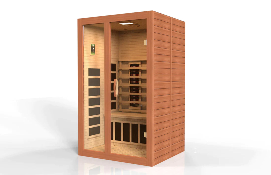 Golden Designs Dynamic Santiago 2-Person Full Spectrum Near Zero Emf (Under 2Mg) Far Infrared Sauna