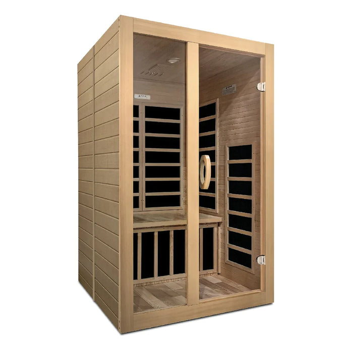 Golden Designs Dynamic Santiago 2-Person Low Emf Far Infrared Sauna - Dyn-6209-01 Saunas