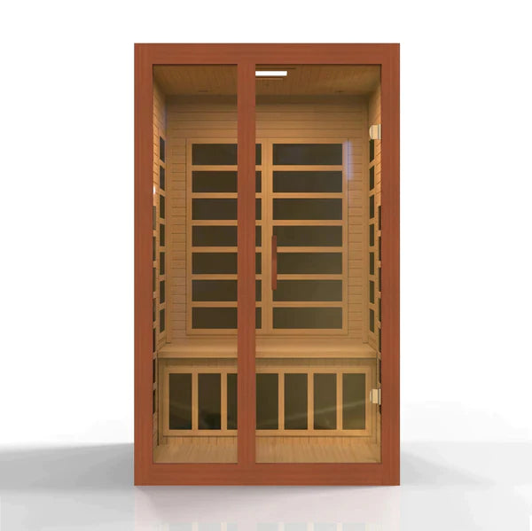 Golden Designs Dynamic Santiago Elite 2-Person Ultra Low Emf (Under 3Mg) Far Infrared Sauna -