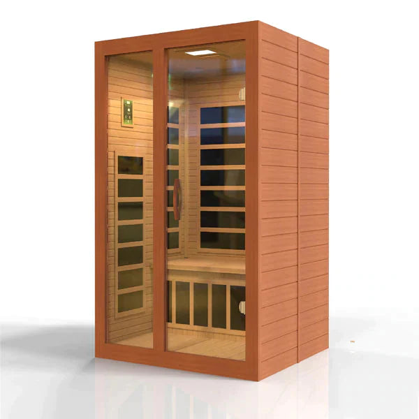 Golden Designs Dynamic Santiago Elite 2-Person Ultra Low Emf (Under 3Mg) Far Infrared Sauna -