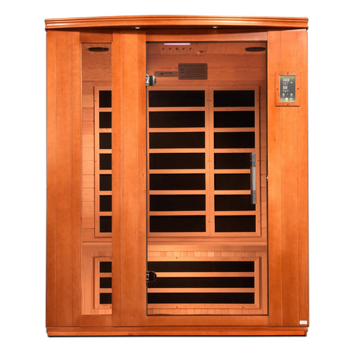 Golden Designs Lugano 3 Person Ultra Low Emf Far Infrared Sauna - Dyn-6336-03 Dynamic Saunas