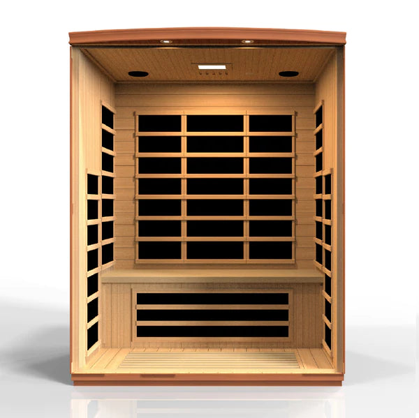 Golden Designs Lugano 3 Person Ultra Low Emf Far Infrared Sauna - Dyn-6336-03 Dynamic Saunas