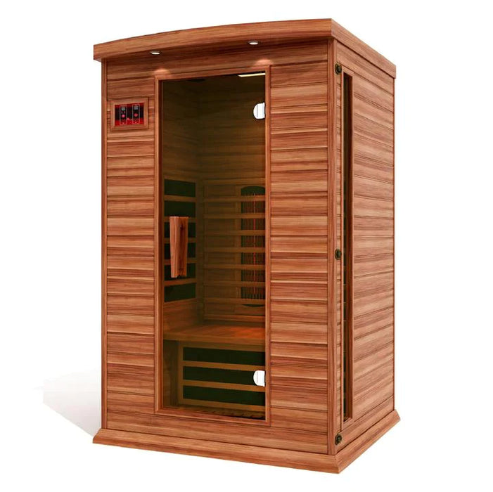 Golden Designs Maxxus 2 Person Full Spectrum Infrared Sauna Canadian Red Cedar Mx-M206-01 Saunas