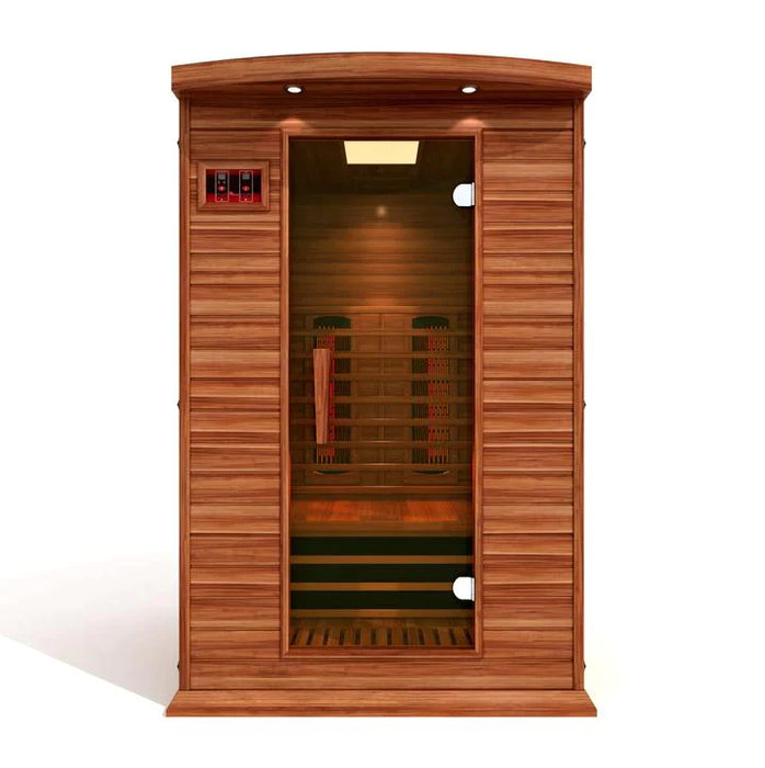 Golden Designs Maxxus 2 Person Full Spectrum Infrared Sauna Canadian Red Cedar Mx-M206-01 Saunas