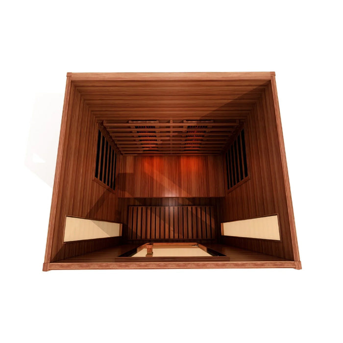 Golden Designs Maxxus 2 Person Full Spectrum Infrared Sauna Canadian Red Cedar Mx-M206-01 Saunas