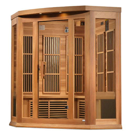 Golden Designs Maxxus 3-Person Corner Full Spectrum Near Zero Emf (Under 2Mg) Far Infrared Sauna