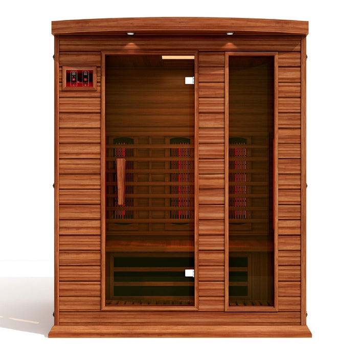 Golden Designs Maxxus 3 Person Full Spectrum Infrared Sauna - Canadian Red Cedar