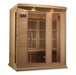 Golden Designs Maxxus 3-Person Near Zero Emf (Under 2Mg) Far Infrared Sauna Canadian Hemlock -