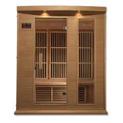 Golden Designs Maxxus 3-Person Near Zero EMF (Under 2MG) FAR Infrared Sauna Canadian Hemlock - MX-K306-01-ZF