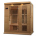 Golden Designs Maxxus 3-Person Near Zero Emf (Under 2Mg) Far Infrared Sauna Canadian Hemlock -